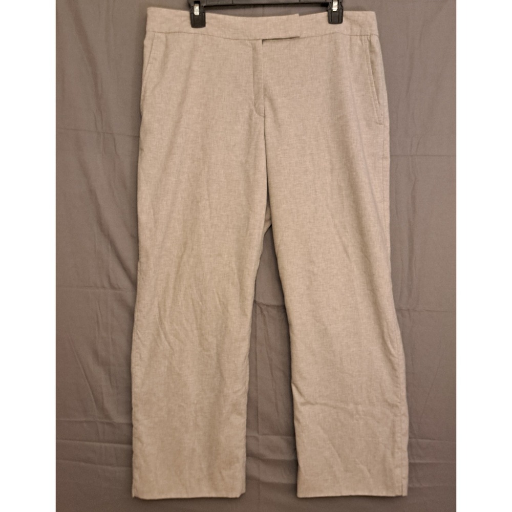 Faconnable 95% Wool Dress‎ Pants Trousers Women's Size 14 Gray